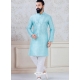 Sky Blue Exclusive Readymade Indo-Western Style Kurta Pajama