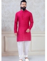 Rose Red Exclusive Readymade Indo-Western Style Kurta Pajama