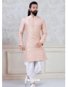 Light Beige Exclusive Readymade Indo-Western Style Kurta Pajama