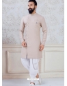 Light Brown Exclusive Readymade Indo-Western Style Kurta Pajama