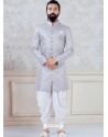 Silver Exclusive Readymade Indo-Western Style Kurta Pajama