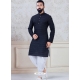 Navy Blue Exclusive Readymade Indo-Western Style Kurta Pajama