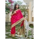 Rani Designer Wedding Wear Banarasi Silk Sari