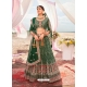 Dark Green Designer Wedding Wear Lehenga Choli