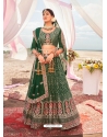 Dark Green Designer Wedding Wear Lehenga Choli