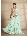 Sea Green Readymade Designer Festive Wear Wedding Suit