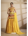 Yellow Readymade Designer Festive Wear Wedding Suit
