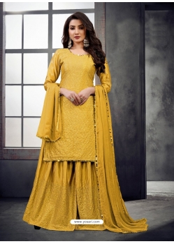 Yellow Designer Festive Wear Wedding Suit