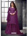 Purple Designer Festive Wear Wedding Suit