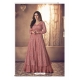 Light Red Readymade Designer Wedding Wear Real Georgette Anarkali Suit