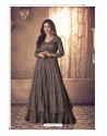 Taupe Readymade Designer Wedding Wear Real Georgette Anarkali Suit