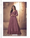 Old Rose Readymade Designer Wedding Wear Real Georgette Anarkali Suit