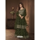 Mehendi Readymade Designer Wedding Wear Real Georgette Palazzo Salwar Suit