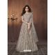 Gold Readymade Designer Wedding Wear Butterfly Net Anarkali Suit