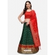 Dark Green Designer Wedding Wear Lehenga Choli