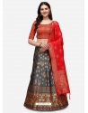 Grey Designer Wedding Wear Lehenga Choli