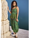 Green Readymade Designer Wedding Wear Silk Salwar Suit