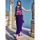 Violet Readymade Designer Wedding Wear Silk Salwar Suit