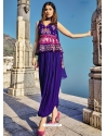 Violet Readymade Designer Wedding Wear Silk Salwar Suit