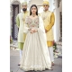 Off White Designer Wedding Wear Heavy Faux Georgette Anarkali Suit