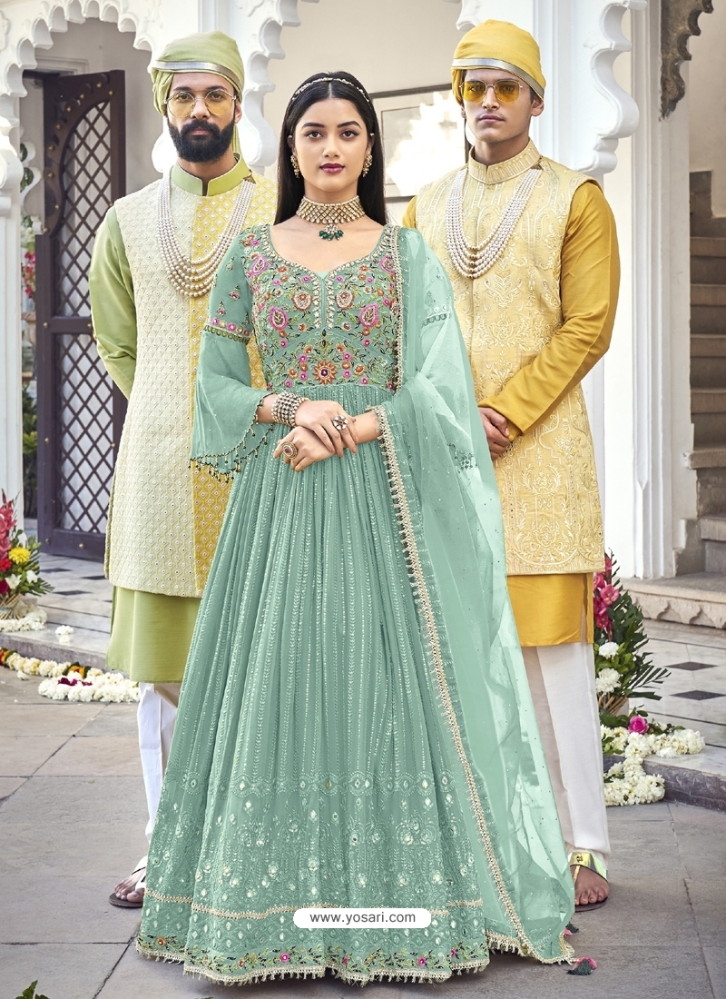 Anjubaa Vol 21 Heavy Anarkali Wedding Salwar Suit - The Ethnic World