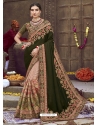 Mehendi Designer Wedding Wear Fancy Georgette Sari