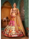 Multi Colour Designer Wedding Wear Rera Silk Lehenga Choli