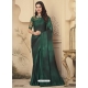 Dark Green Designer Bridal Wedding Wear Sari