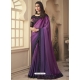 Purple Designer Bridal Wedding Wear Sari