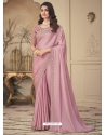 Dusty Pink Designer Bridal Wedding Wear Sari
