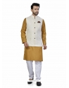 Corn Exclusive Readymade Linen Blend Kurta Pajama With Jacket