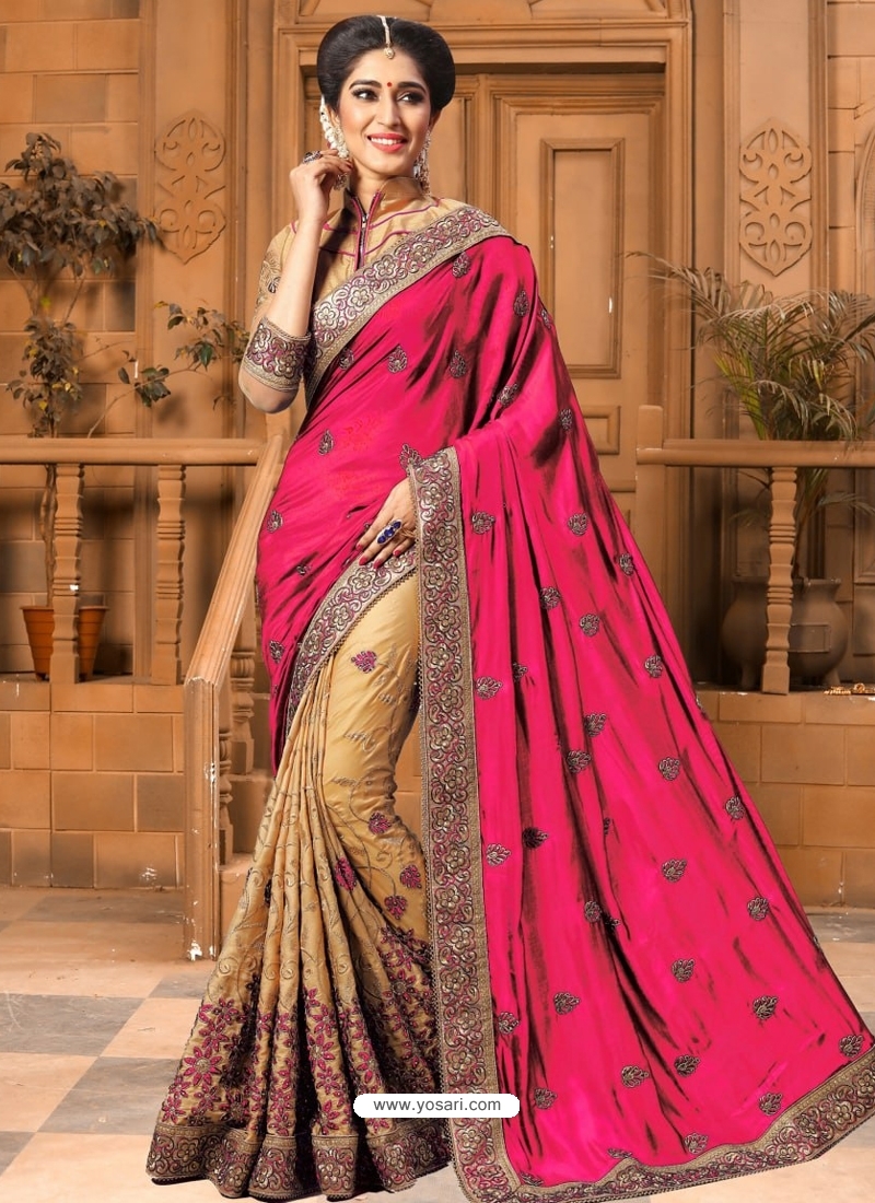 Rani Designer Wedding Wear Sari
