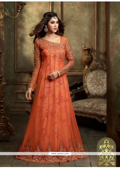 Staring Net Floor Length Anarkali Salwar Suit