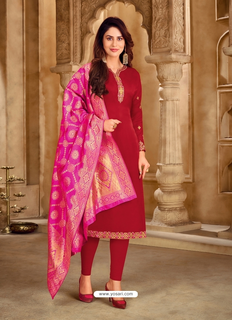 Multi Color Straight Salwar Suit – Mindhal