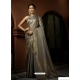 Silver Designer Wedding Wear Art Silk Woven Sari