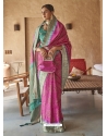Magenta Designer Wedding Wear PV Silk Sari