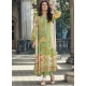Green Designer Cotton Embroidered Palazzo Salwar Suit