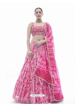 Light Pink Readymade Designer Jacquard Wedding Wear Lehenga Choli