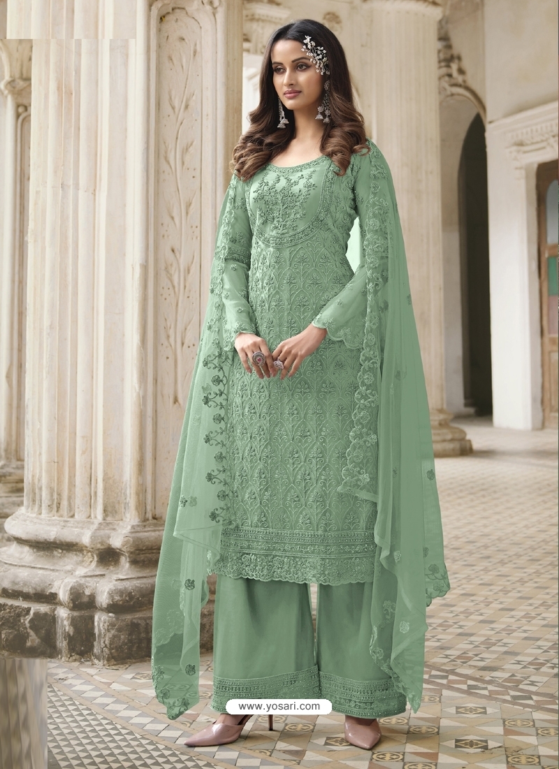 Dark Green Color Latest Beautiful Designer Party Wear Readymade Rayon  Salwar Suit – Fashionfy