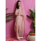 Dusty Pink Designer Printed Palazzo Salwar Suit