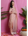 Dusty Pink Designer Printed Palazzo Salwar Suit