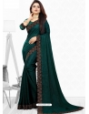 Teal Designer Wedding Wear Sari