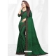 Dark Green Designer Wedding Wear Sari