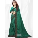 Aqua Mint Designer Wedding Wear Sari