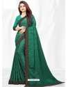 Aqua Mint Designer Wedding Wear Sari