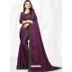 Purple Designer Wedding Wear Sari