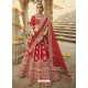 Red Designer Silk Bridal Wear Lehenga Choli