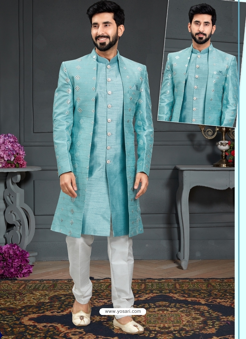 Royal Blue Colour Designer Men Suit Imported Fabric.