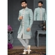 Light Grey Premium Men's Designer Italian Indo Western Sherwani