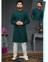 Dark Green Premium Men's Designer Italian Indo Western Sherwani